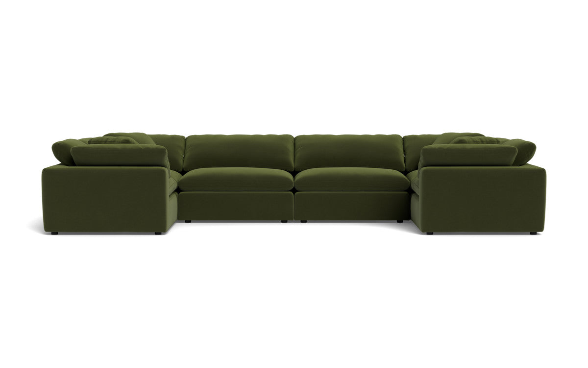 Fluffy 4 Corner U Sectional -