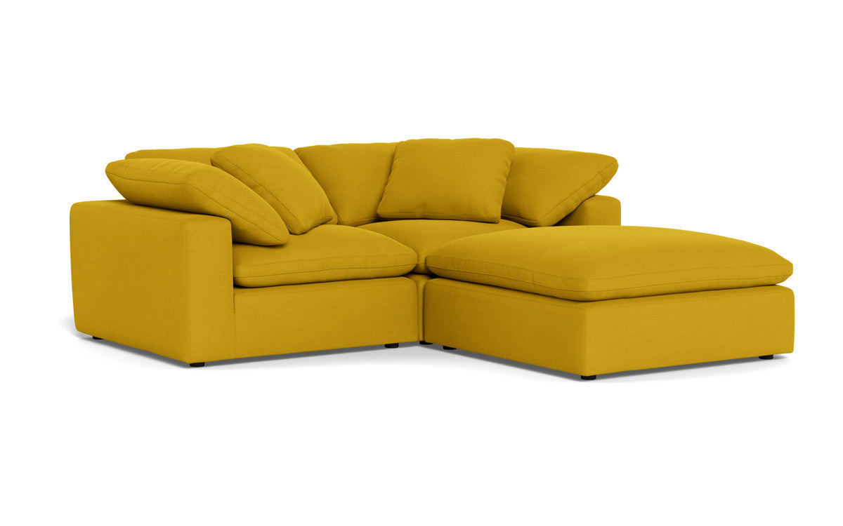 Fluffy 2 Piece Sofa w/Otto - Sorrento Sunflower