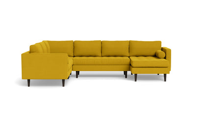 Ladybird 133" Corner Sectionals w. Right Chaise - Sorrento Sunflower