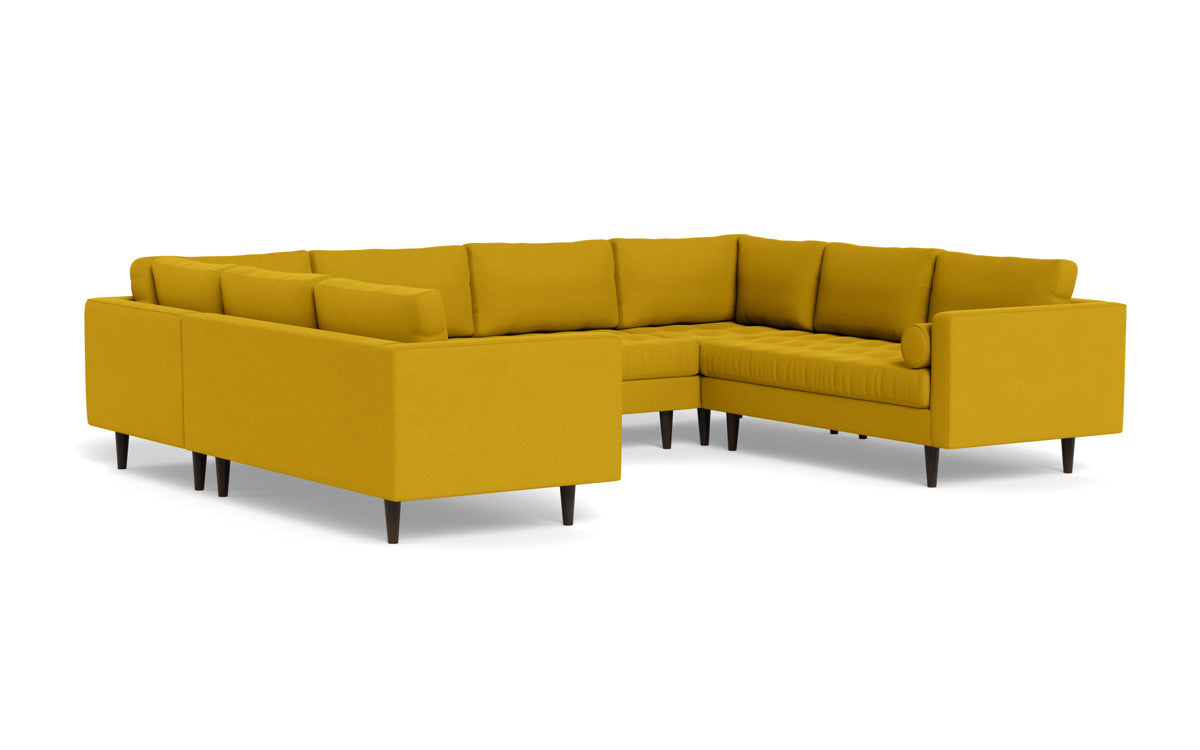 Ladybird 134" U Sectional - Sorrento Sunflower