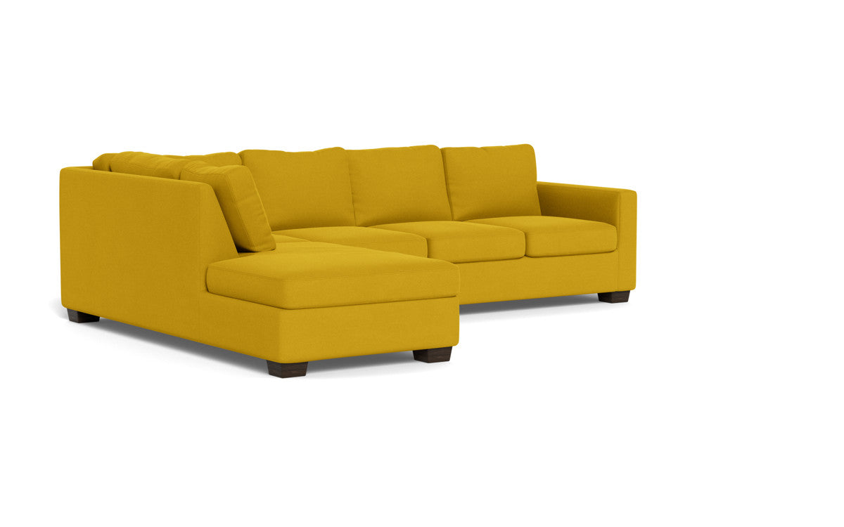 Track 121" Left Chaise Sectional - Sorrento Sunflower