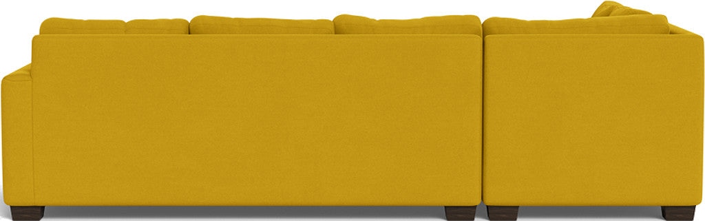Track 121" Left Chaise Sectional - Sorrento Sunflower