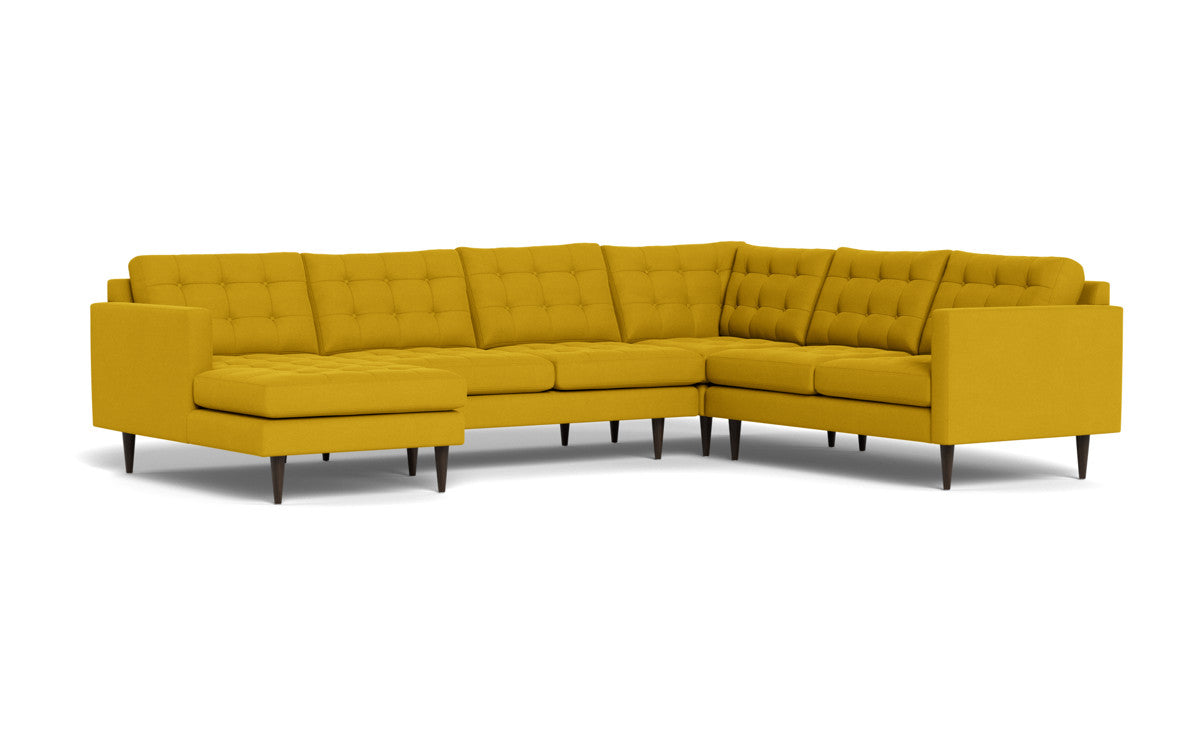 Wallace 131" Corner Sectionals w. Left Chaise - Sorrento Sunflower