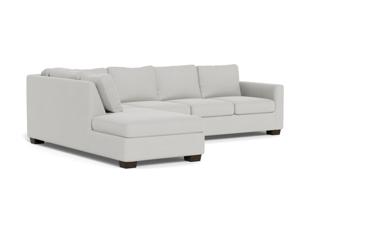 Track 121" Left Chaise Sectional - Dream Dove