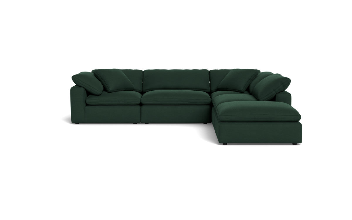 Fluffy 4 Piece Sectional w/Otto - Dream Forest