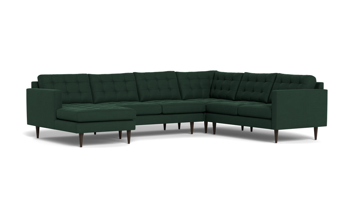 Wallace 131" Corner Sectionals w. Left Chaise - Dream Forest