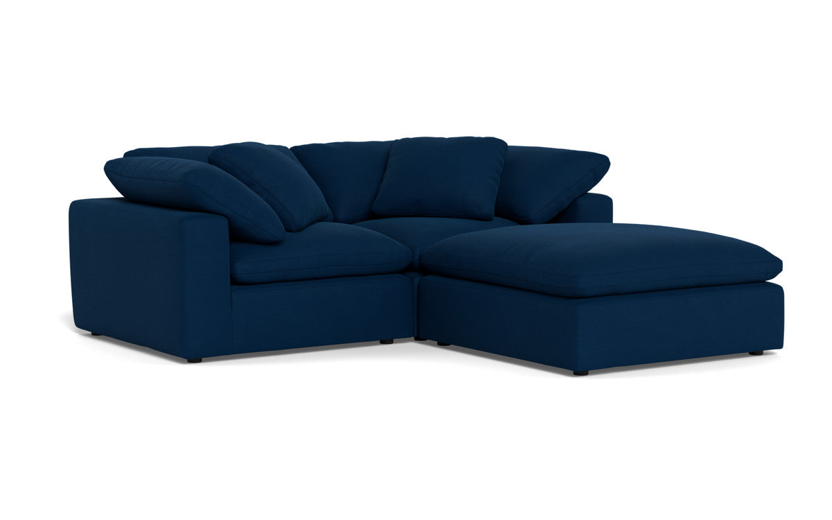 Fluffy 2 Piece Sofa w/Otto - Dream Eclipse