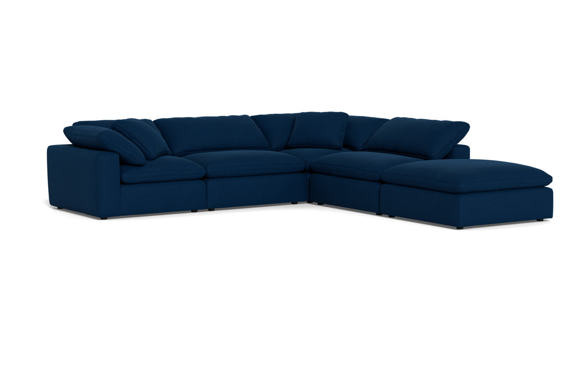 Fluffy 4 Piece Sectional w/Otto - Dream Eclipse