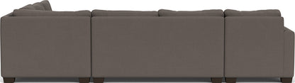 Track 141" Corner Sectionals W. Full Sleeper & Left Chaise - Toscana Otter