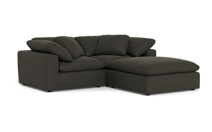 Fluffy 2 Piece Sofa w/Otto - Dream Chocolate