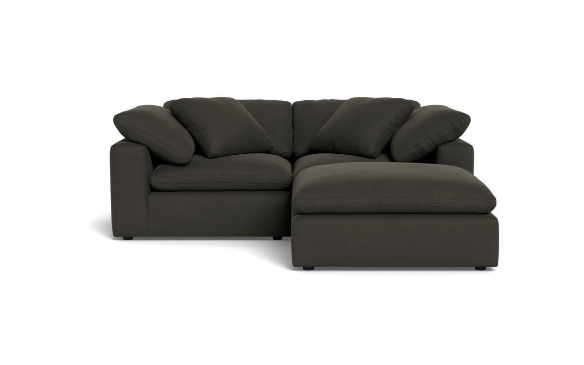 Fluffy 2 Piece Sofa w/Otto - Dream Chocolate