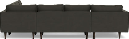 Ladybird 133" Corner Sectional with Left Chaise - Dream Chocolate