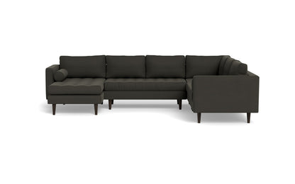 Ladybird 133" Corner Sectional with Left Chaise - Dream Chocolate