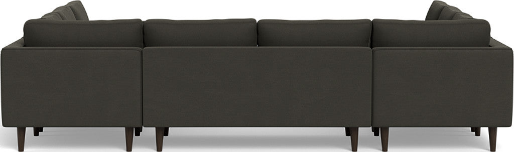 Ladybird 134" U Sectional - Dream Chocolate