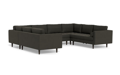 Ladybird 134" U Sectional - Dream Chocolate