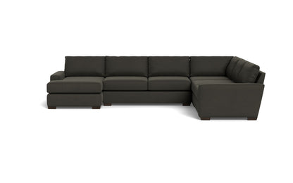 Mas Mesa 162" Deep Corner Sectionals w. Left Chaise - Dream Chocolate