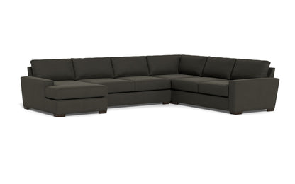 Mas Mesa 162" Deep Corner Sectionals w. Left Chaise - Dream Chocolate