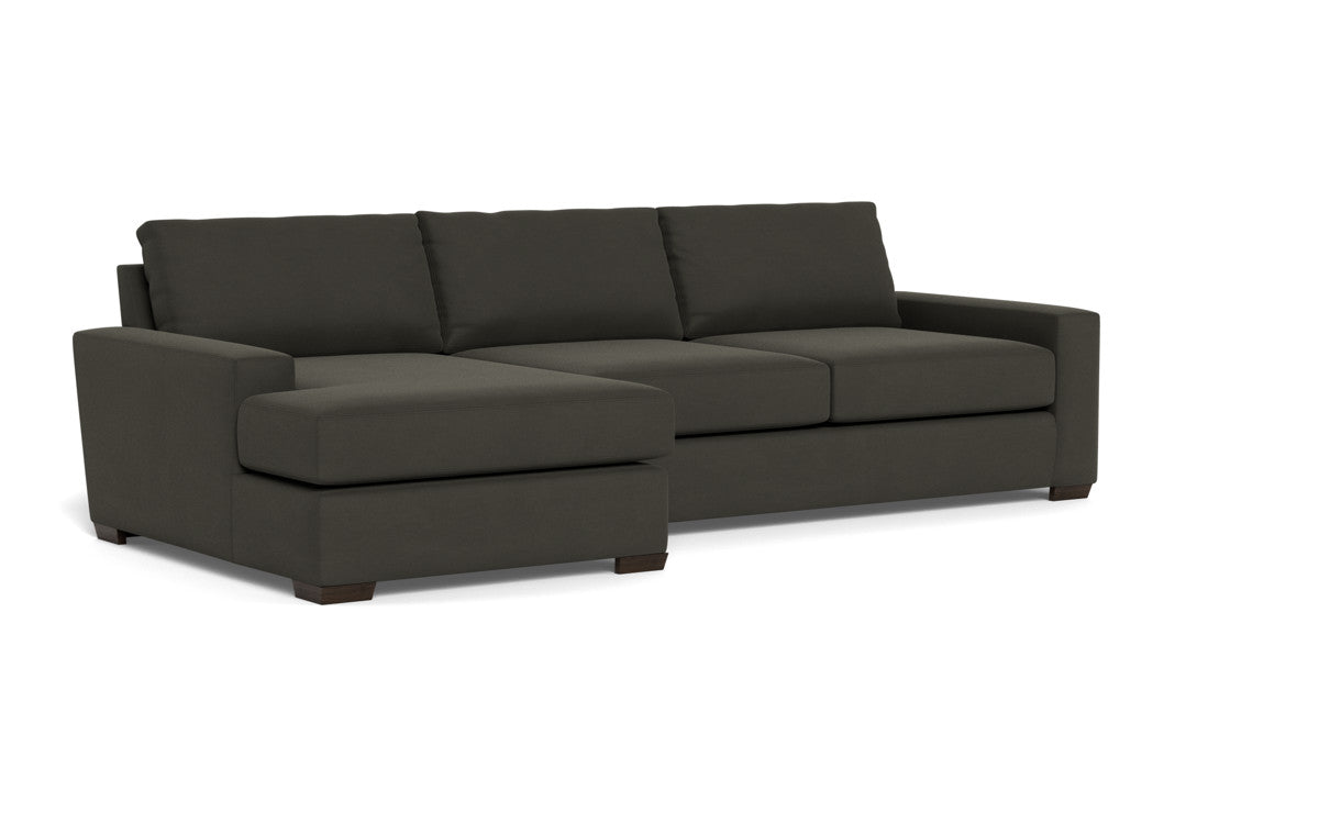 Mas Mesa 123" Deep Left Chaise Sectional - Dream Chocolate