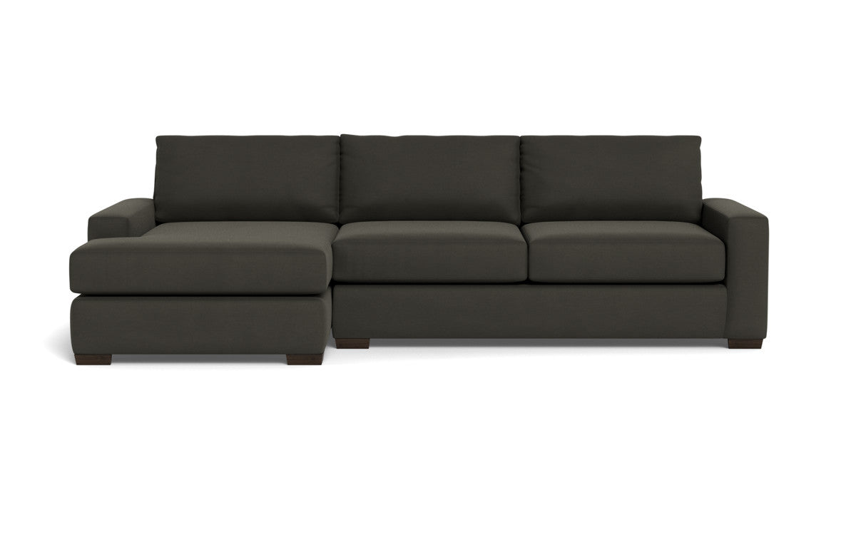 Mas Mesa 123" Deep Left Chaise Sectional - Dream Chocolate