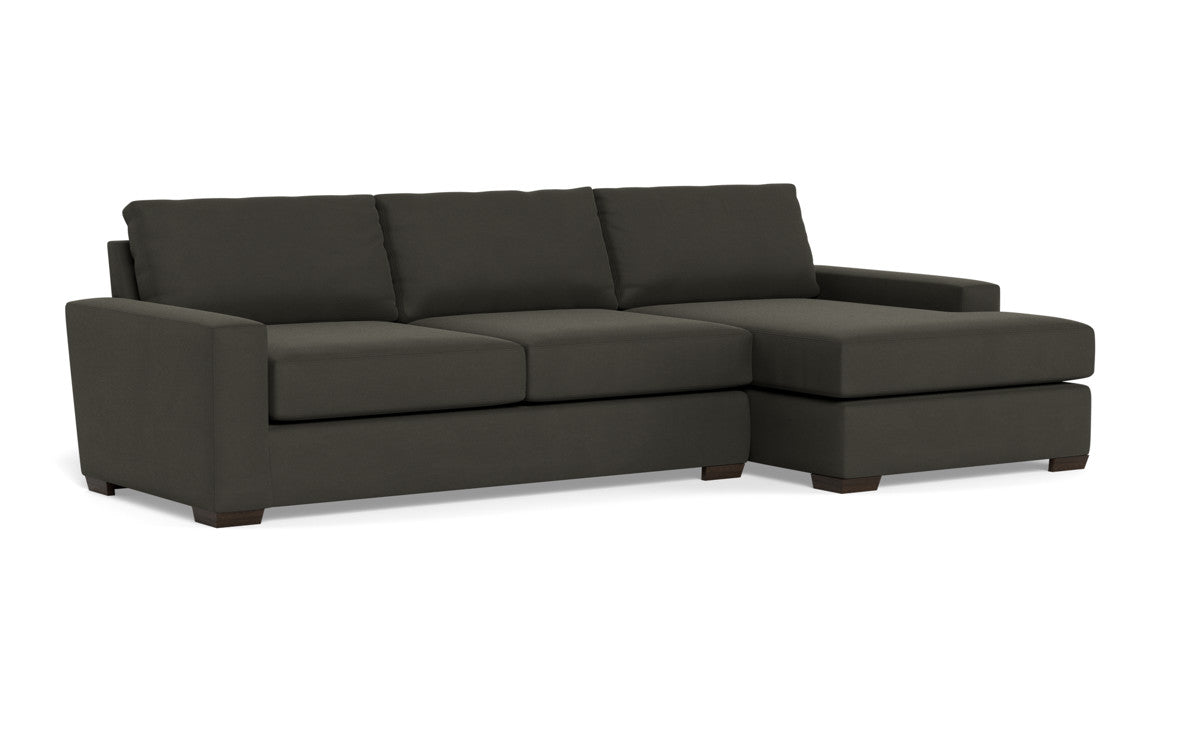 Mas Mesa 123" Deep Right Chaise Sectional - Dream Chocolate