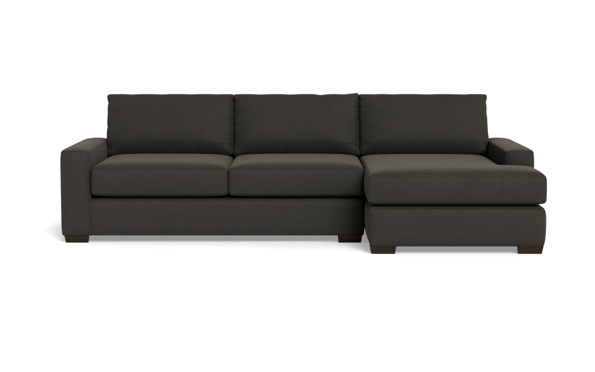 Mas Mesa 123" Deep Right Chaise Sectional - Dream Chocolate