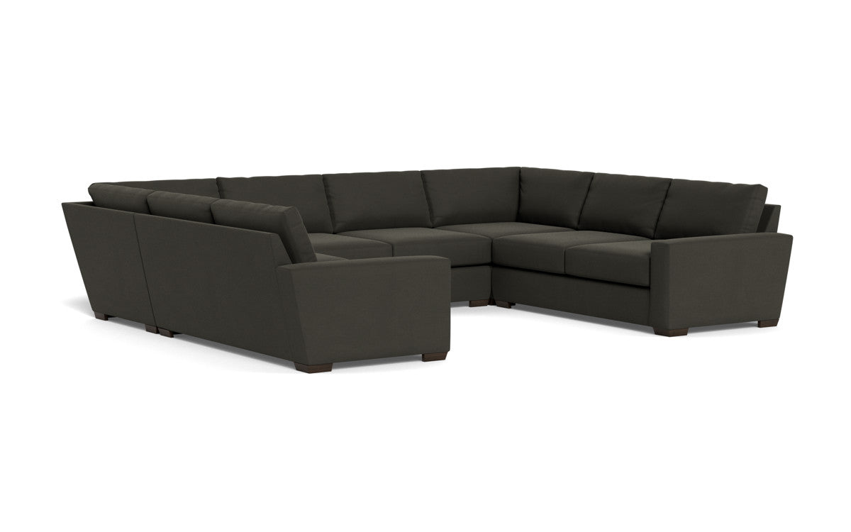 Mas Mesa 166" Deep Condo U Sectional - Dream Chocolate