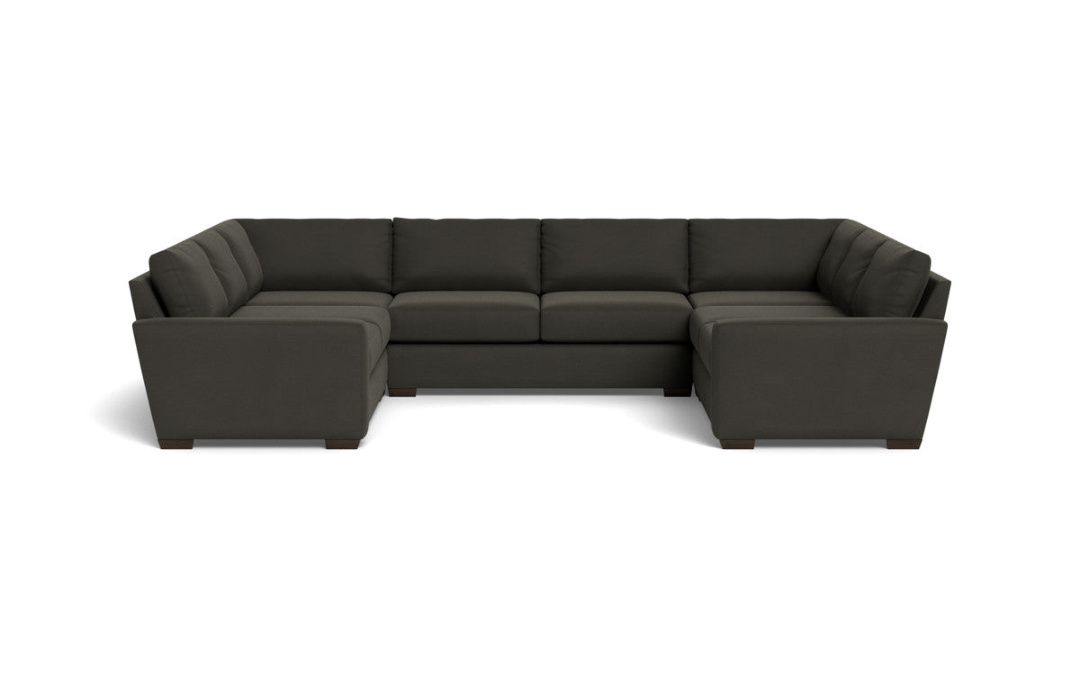 Mas Mesa 166" Deep Condo U Sectional - Dream Chocolate