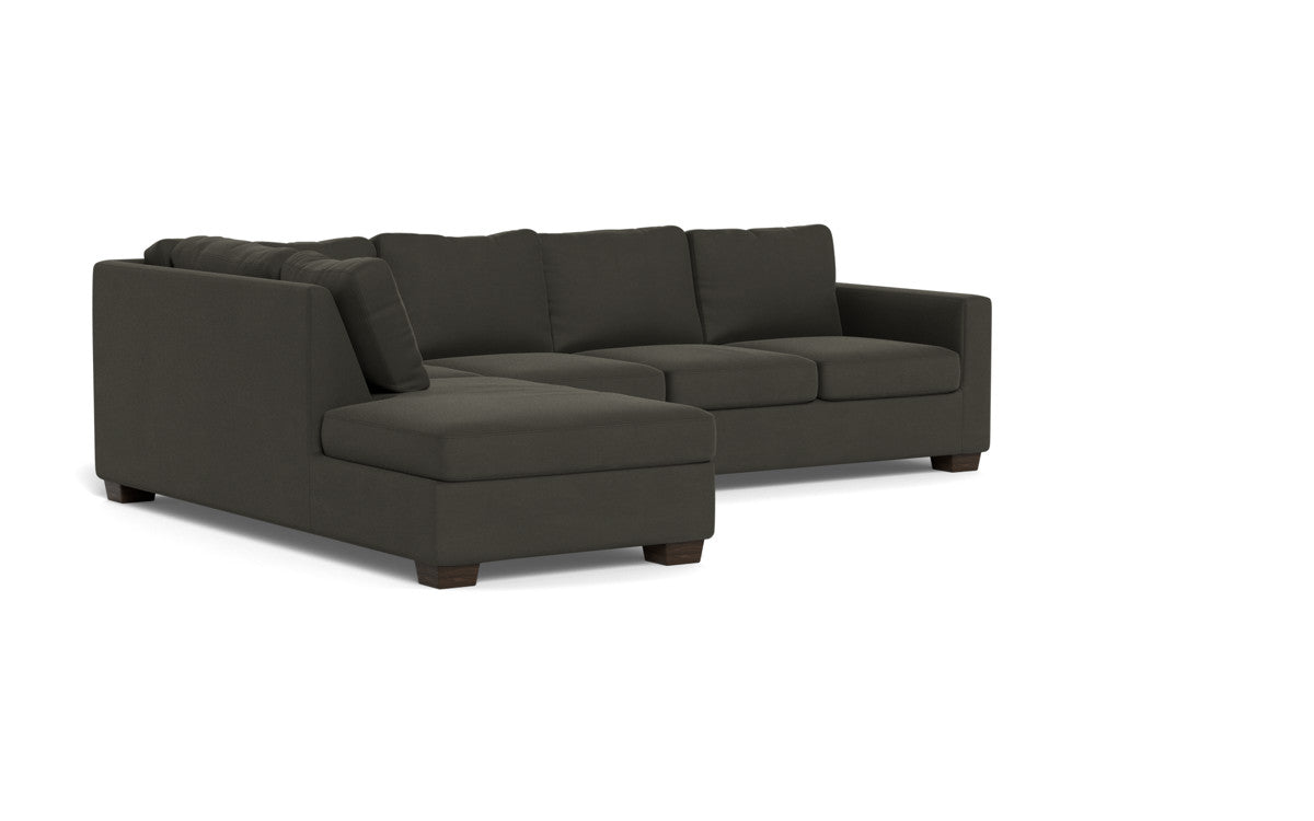 Track 121" Left Chaise Sectional - Dream Chocolate
