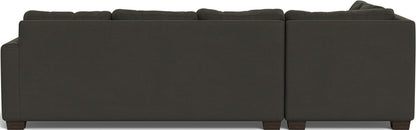 Track 121" Left Chaise Sectional - Dream Chocolate