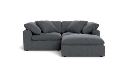 Fluffy 2 Piece Sofa w/Otto - Bennett Charcoal