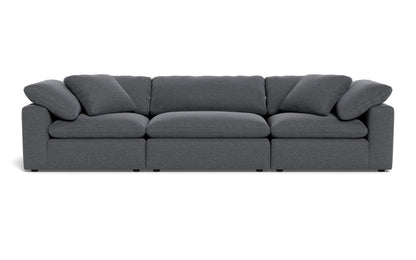 Fluffy 3pc Sofa - Bennett Charcoal