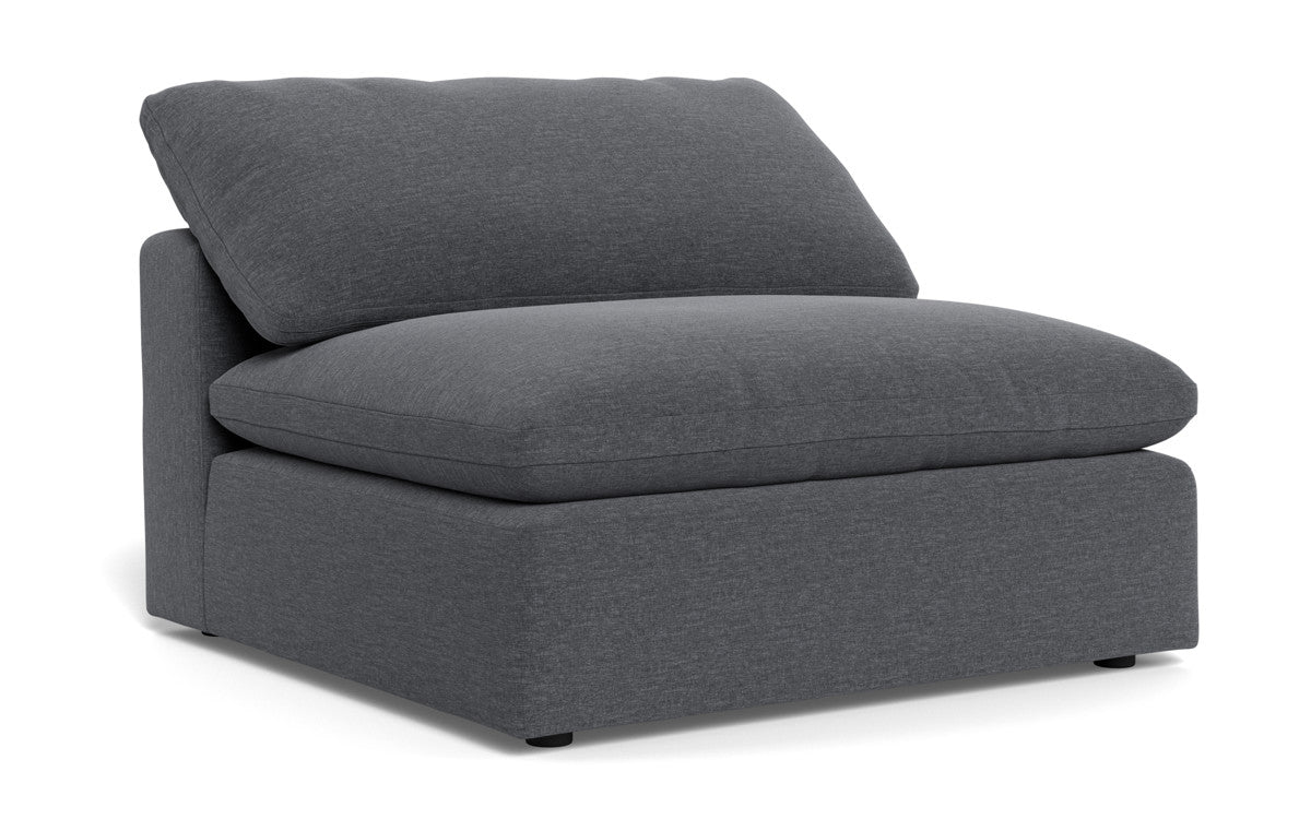 Fluffy Armless Chair - Bennett Charcoal