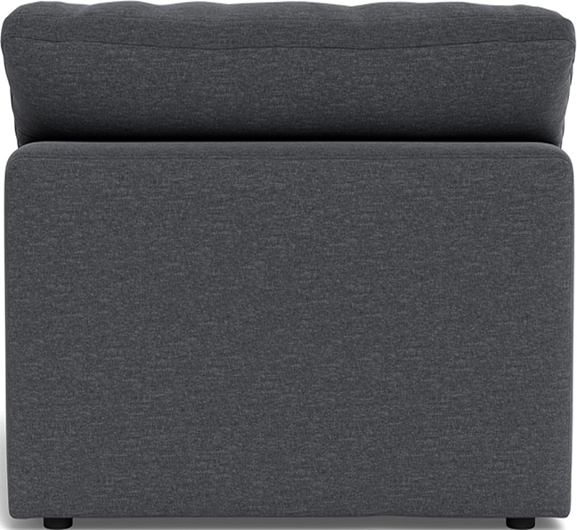 Fluffy Small Armless Chair - Bennett Charcoal