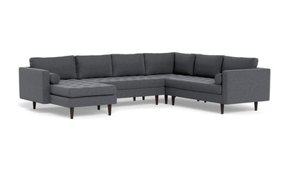 Ladybird 133" Corner Sectional with Left Chaise - Bennett Charcoal