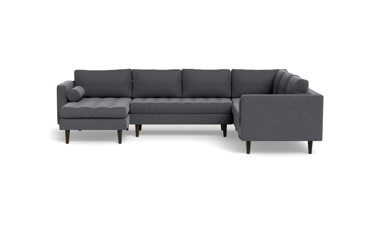 Ladybird 133" Corner Sectional with Left Chaise - Bennett Charcoal