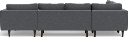 Ladybird 133" Corner Sectionals w. Right Chaise - Bennett Charcoal