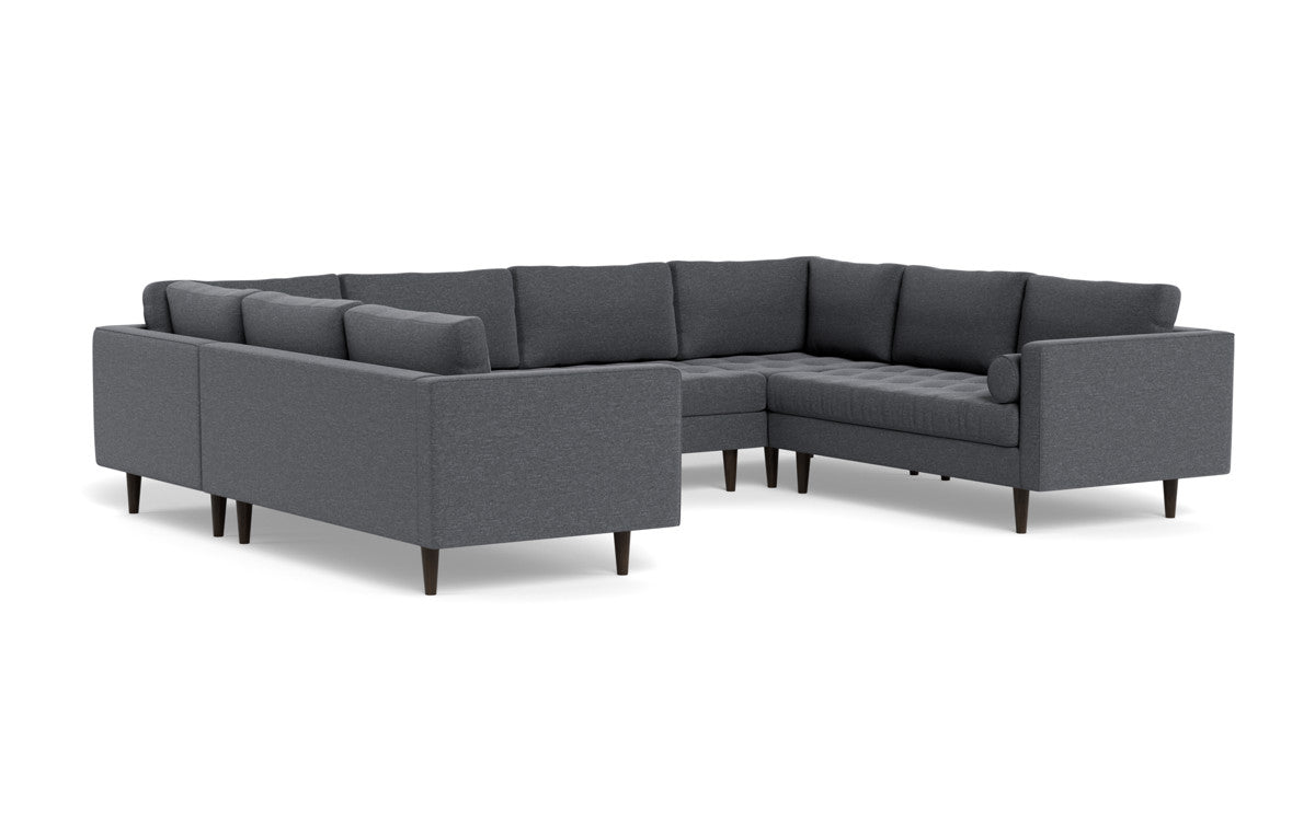 Ladybird 134" U Sectional - Bennett Charcoal