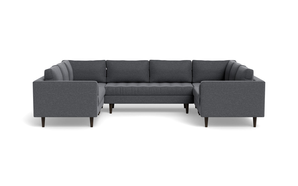 Ladybird 134" U Sectional - Bennett Charcoal