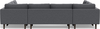 Ladybird 134" U Sectional - Bennett Charcoal