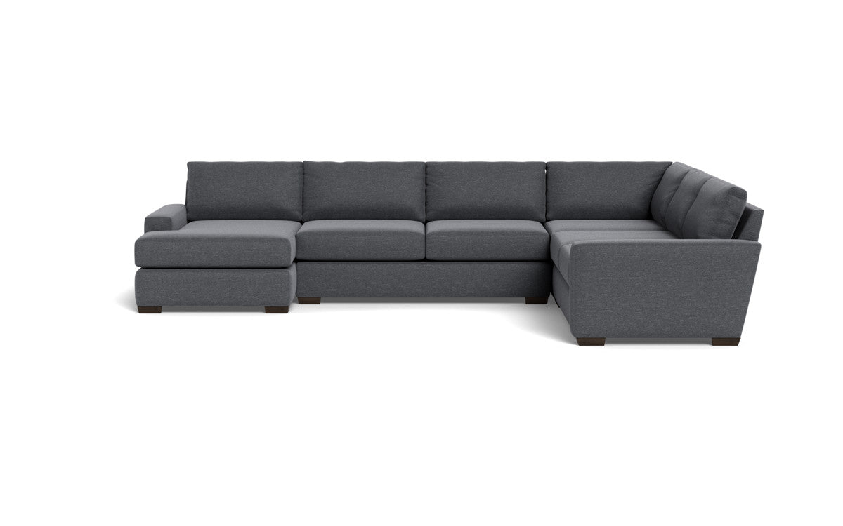 Mas Mesa 162" Deep Corner Sectionals w. Left Chaise - Bennett Charcoal