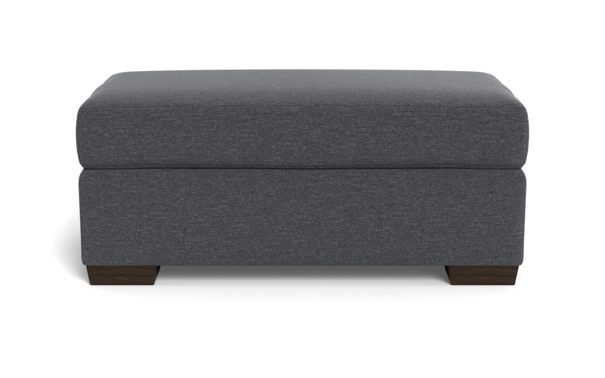 Mesa Ottoman - Bennett Charcoal