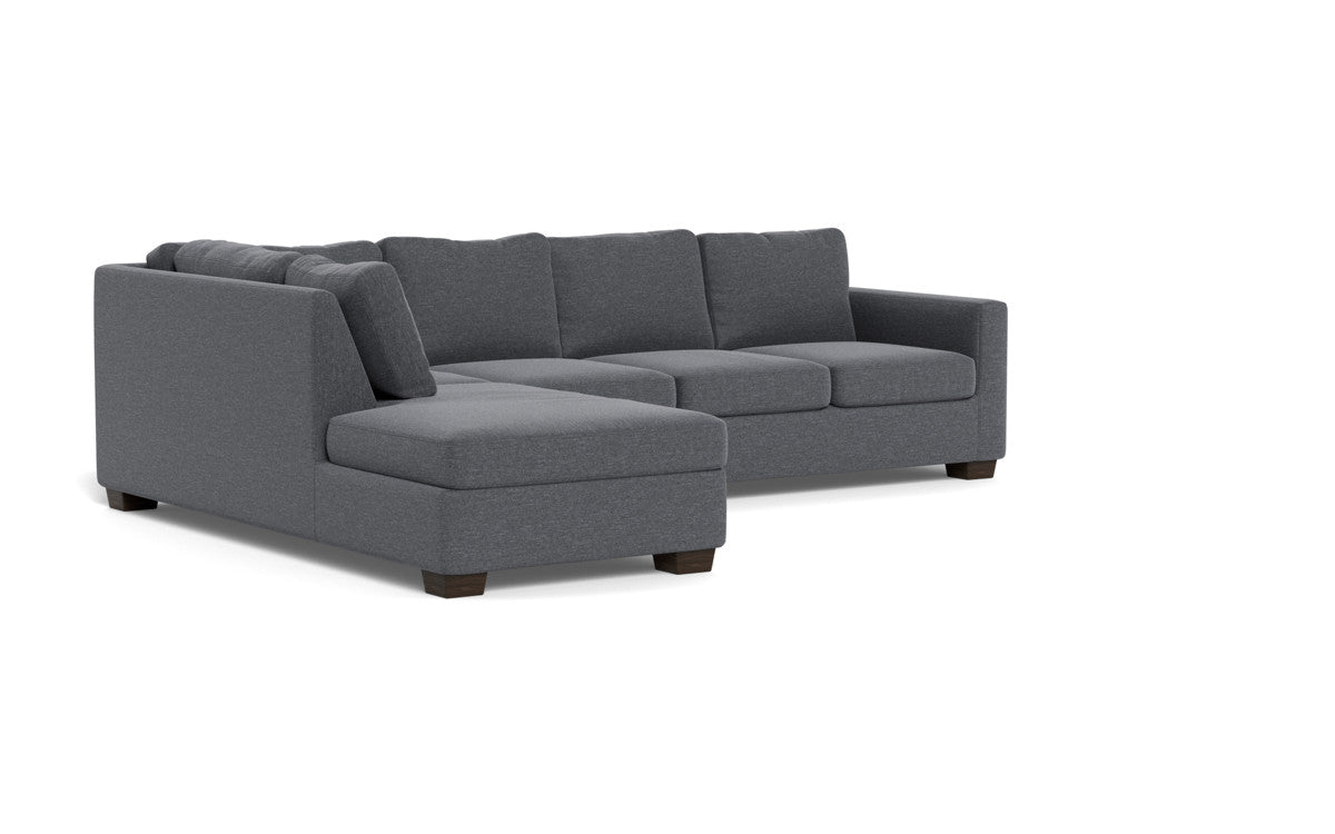 Track 121" Left Chaise Sectional - Bennett Charcoal