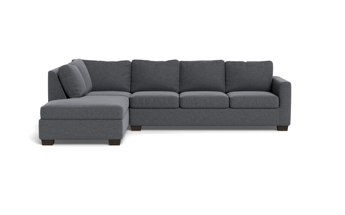 Track 121" Left Chaise Sectional - Bennett Charcoal