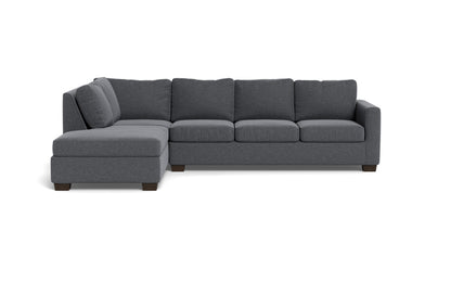 Track 121" Left Chaise Sectional - Bennett Charcoal