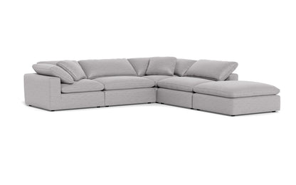 Fluffy 4 Piece Sectional w/Otto - Bennett Dove