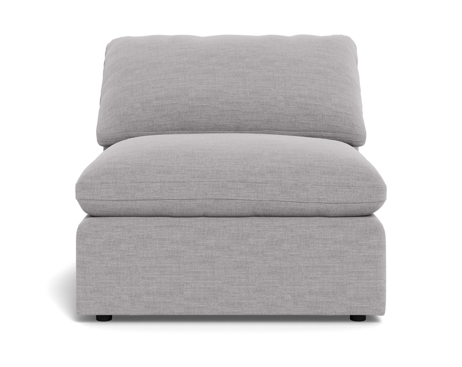 Fluffy Small Armless Chair - Bennett Dove