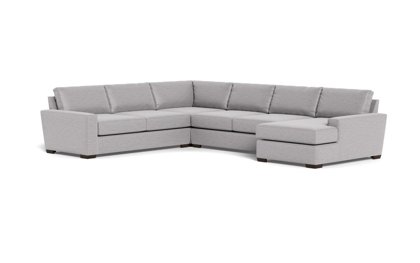 Mas Mesa 162" Deep Corner Sectionals w. Right Chaise - Bennett Dove