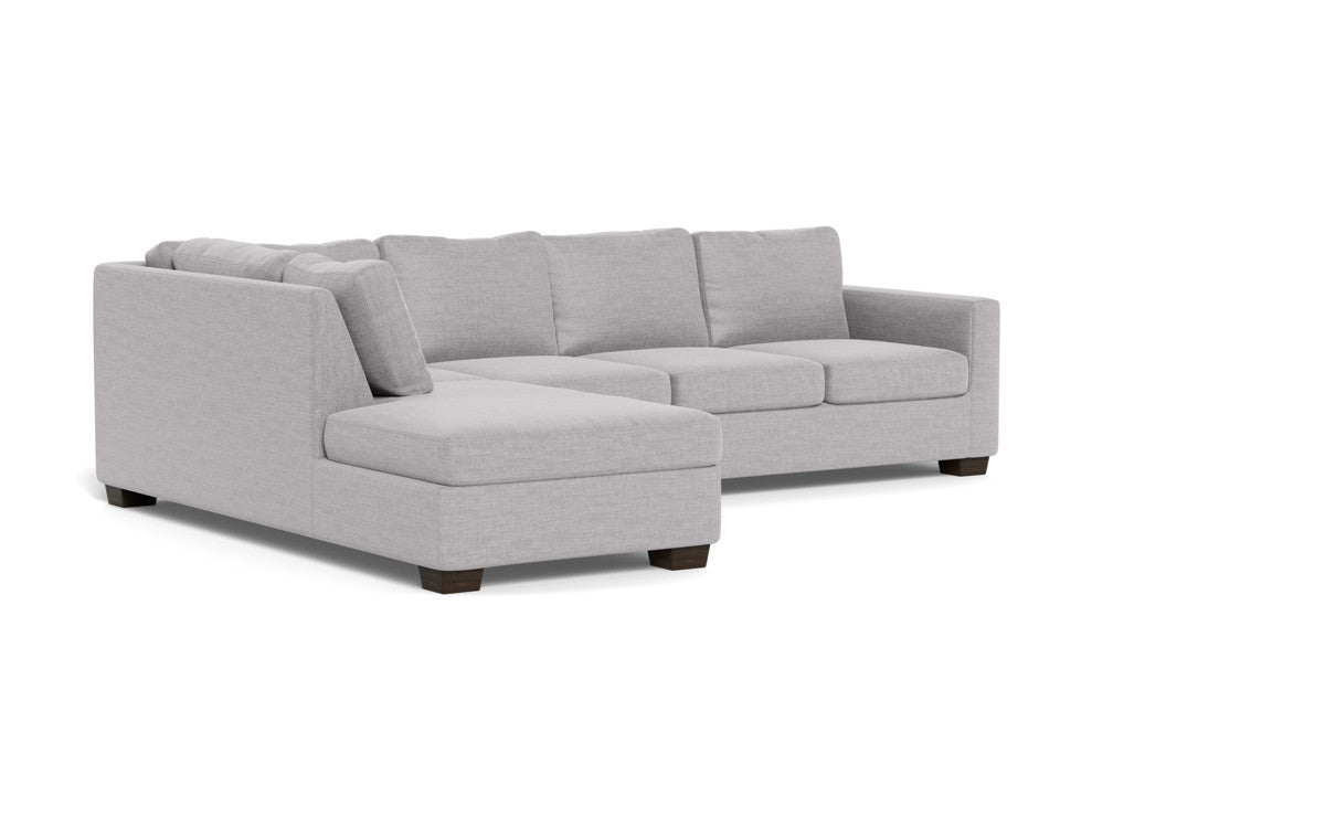 Track 121" Left Chaise Sectional - Bennett Dove