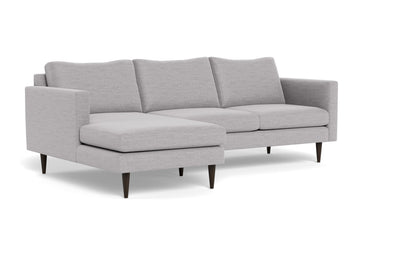 Wallace 98" Untufted Left Chaise Sectional - Bennett Dove