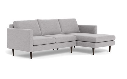 Wallace 98" Untufted Right Chaise Sectional - Bennett Dove